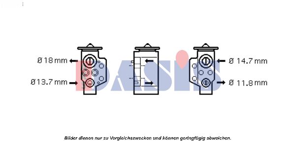 AKS DASIS Расширительный клапан, кондиционер 840980N